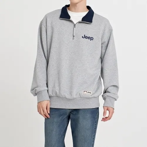 JEEP  |Unisex Street Style Long Sleeves Logo Sweatshirts