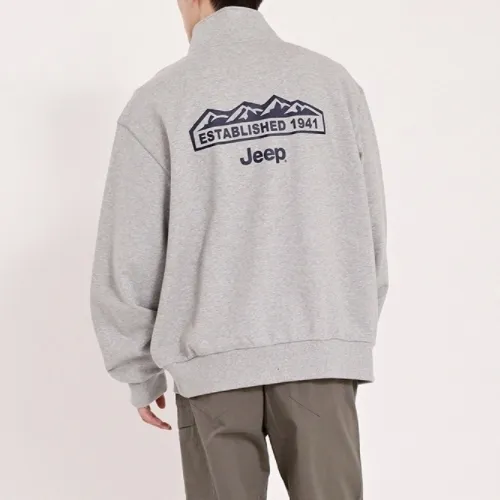 JEEP  |Unisex Street Style Long Sleeves Logo Sweatshirts