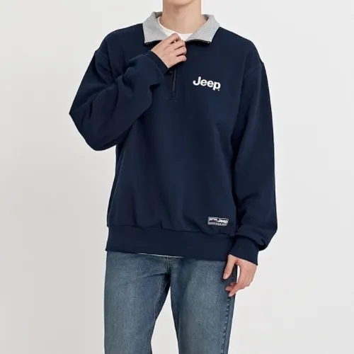 JEEP  |Unisex Street Style Long Sleeves Logo Sweatshirts