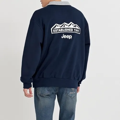 JEEP  |Unisex Street Style Long Sleeves Logo Sweatshirts