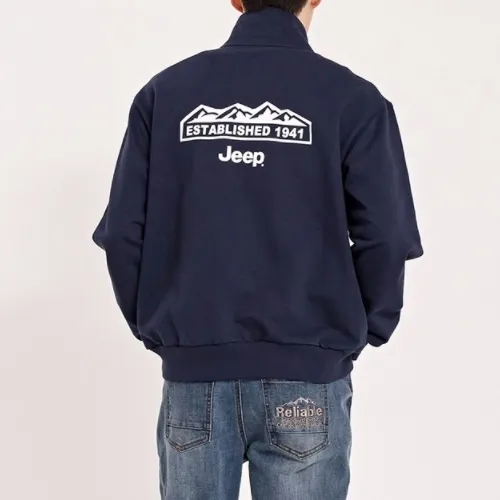 JEEP  |Unisex Street Style Long Sleeves Logo Sweatshirts