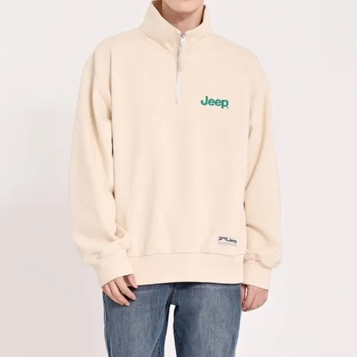 JEEP  |Unisex Street Style Long Sleeves Logo Sweatshirts