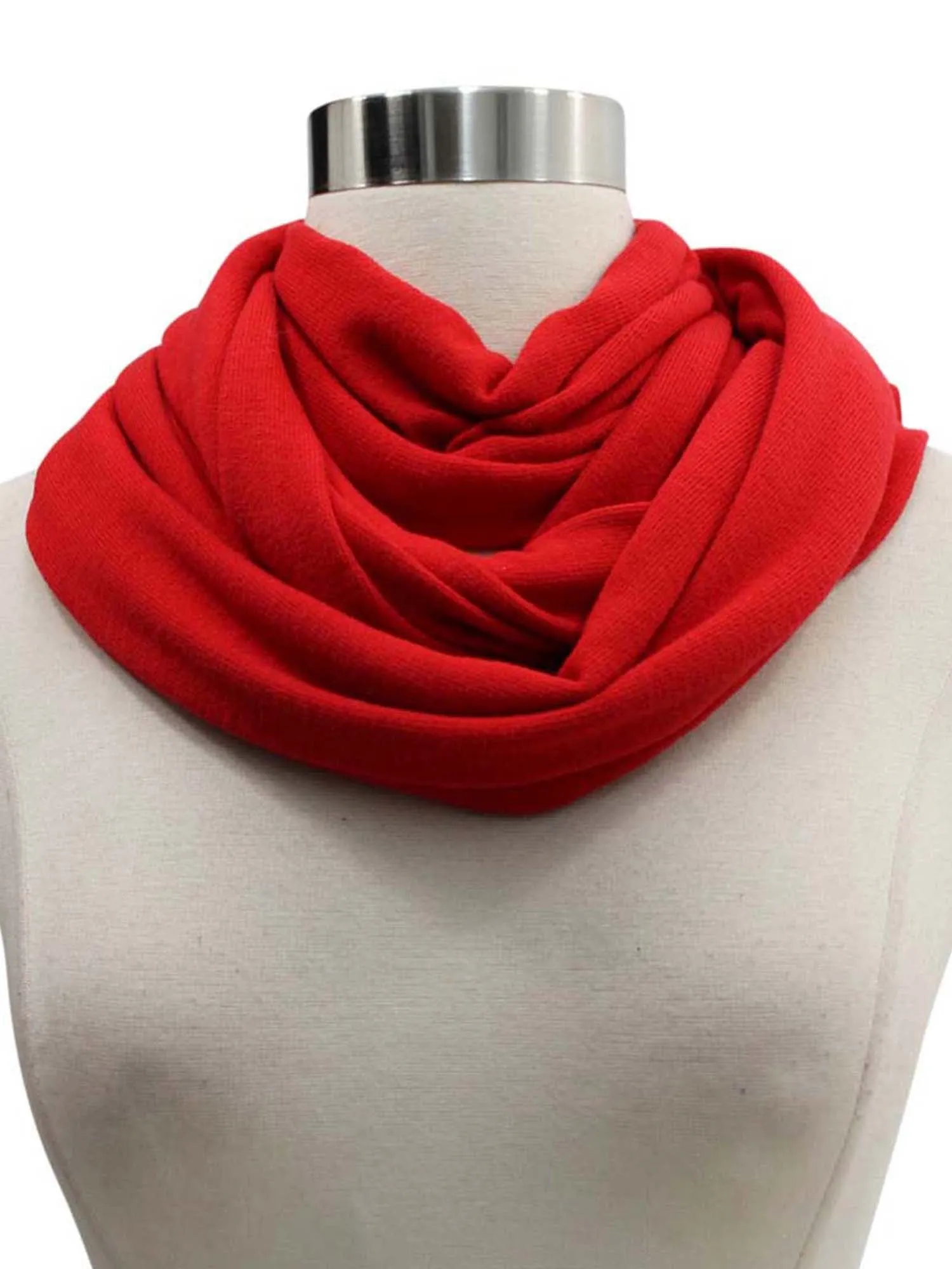 Jersey Knit Circle Infinity Loop Scarf