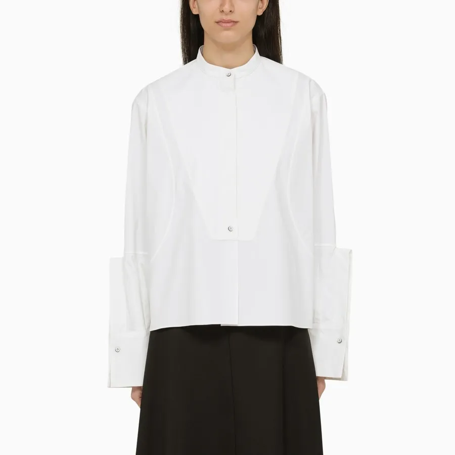 Jil Sander  |Casual Style Street Style Long Sleeves Plain Cotton