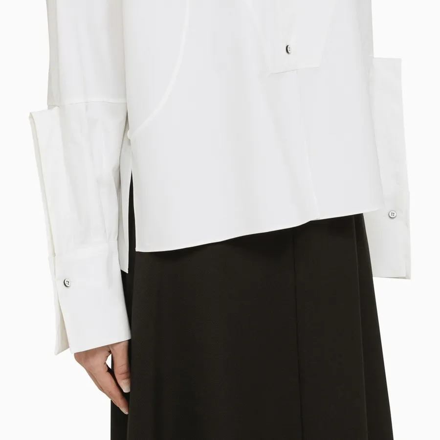 Jil Sander  |Casual Style Street Style Long Sleeves Plain Cotton