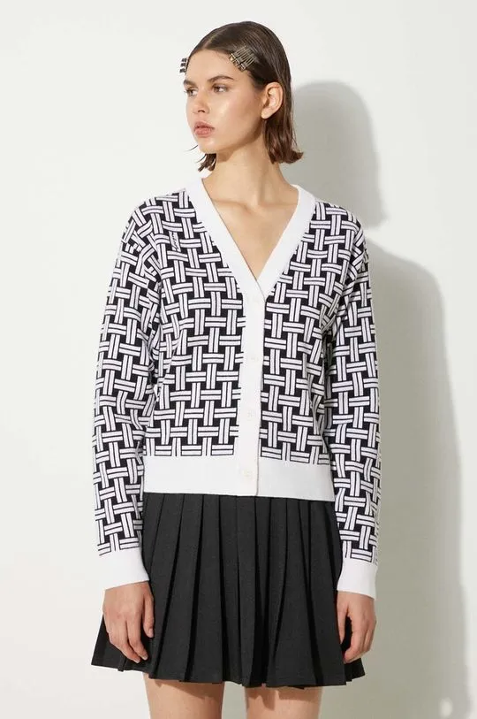 Kenzo wool blend cardigan Weave Cardigan white color FE62CA4723CA.02