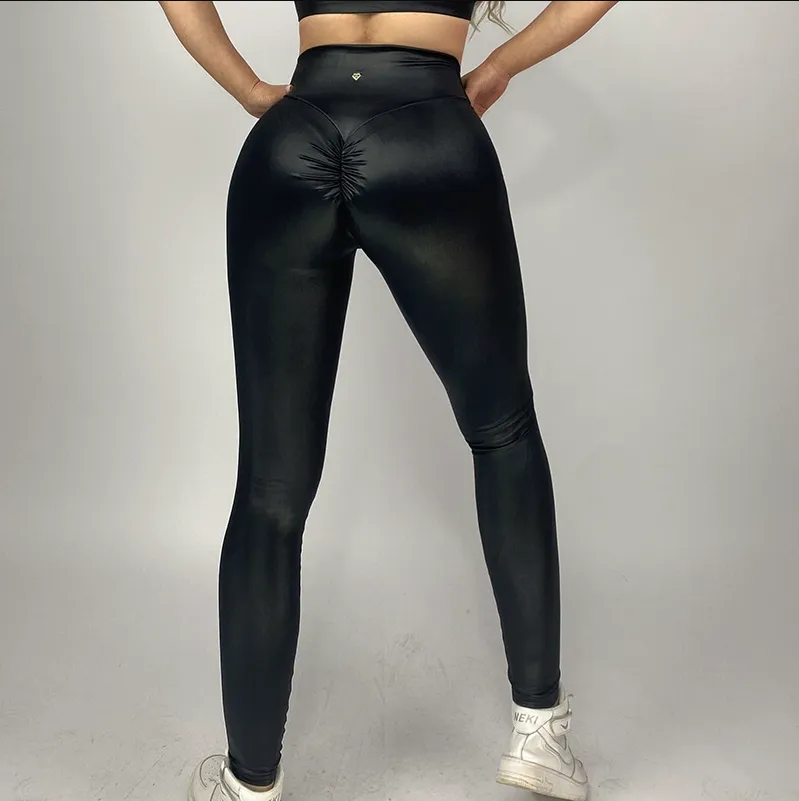 La Fitwear Legging Cupcake Leather Effect Black