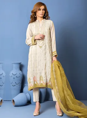 Lakhany By LSM Embroidered Khaadi Messori Stitched 3 Piece Suit - LSM-2869