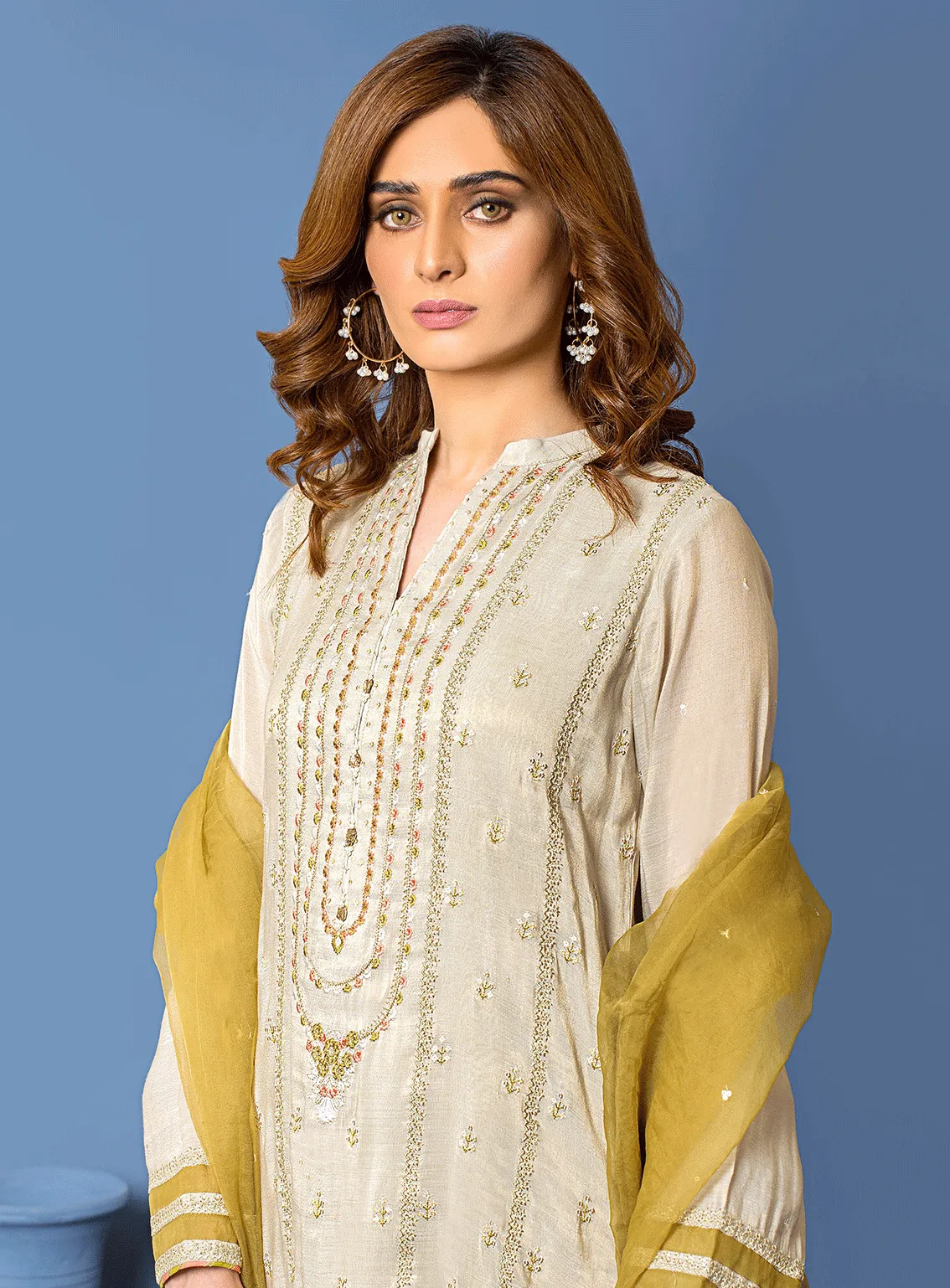 Lakhany By LSM Embroidered Khaadi Messori Stitched 3 Piece Suit - LSM-2869