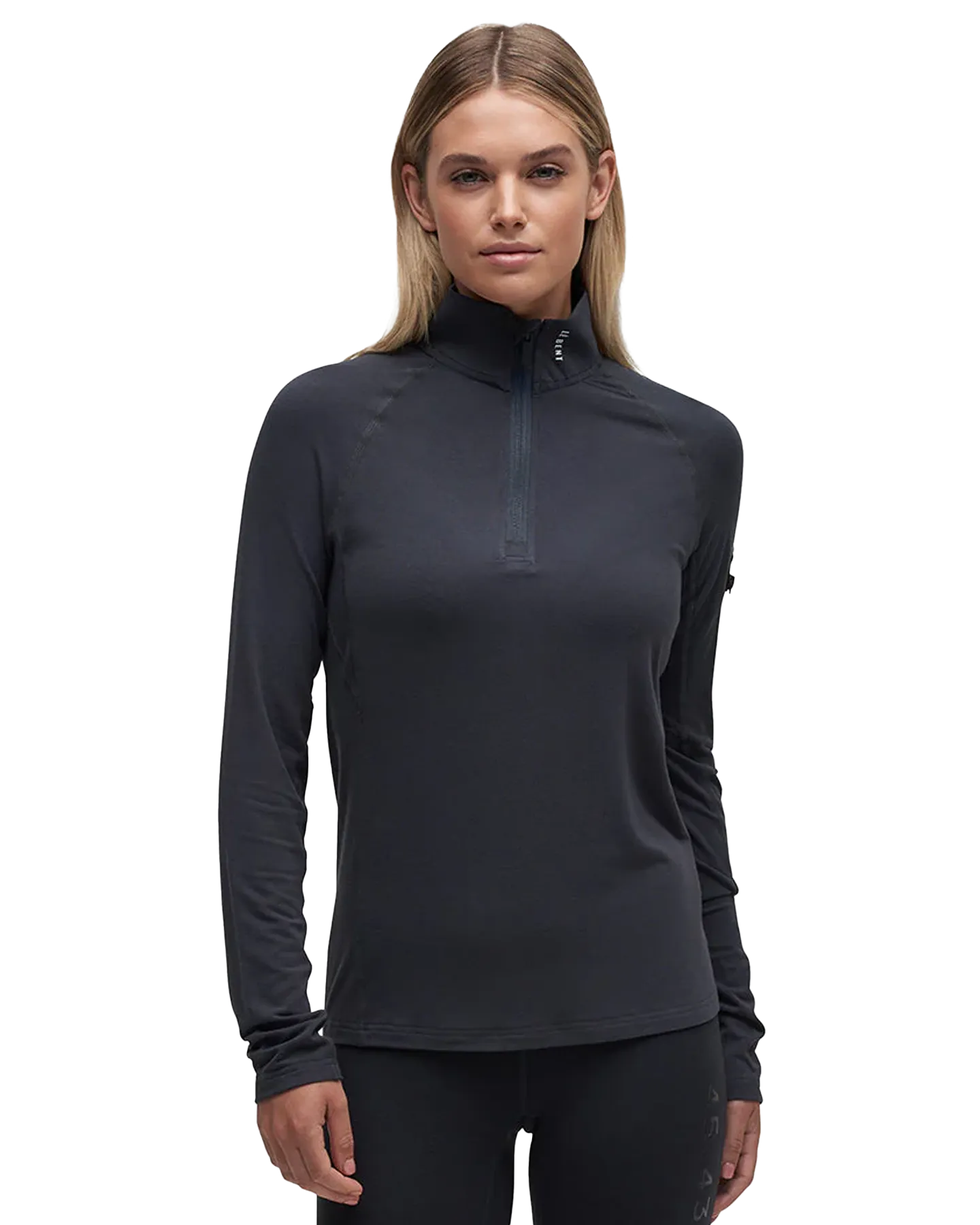 Le Bent Women's Core Midweight 1/4 Zip - Dark Cloud