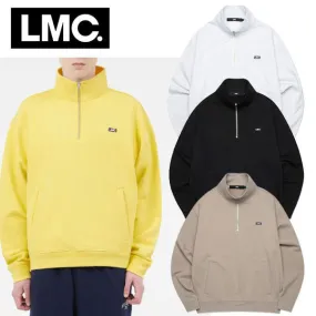 LMC  |Unisex Street Style Long Sleeves Plain Cotton Logo