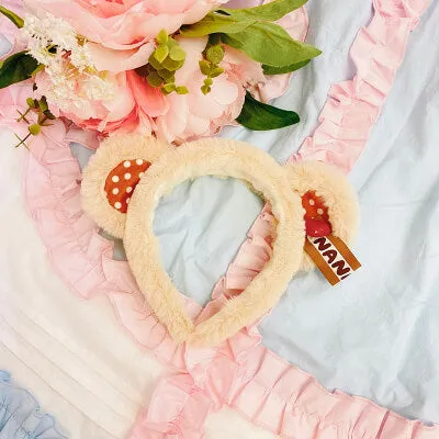 LOLITA SWEET CUTE PLUSH BEAR EAR HEADBAND BY62902