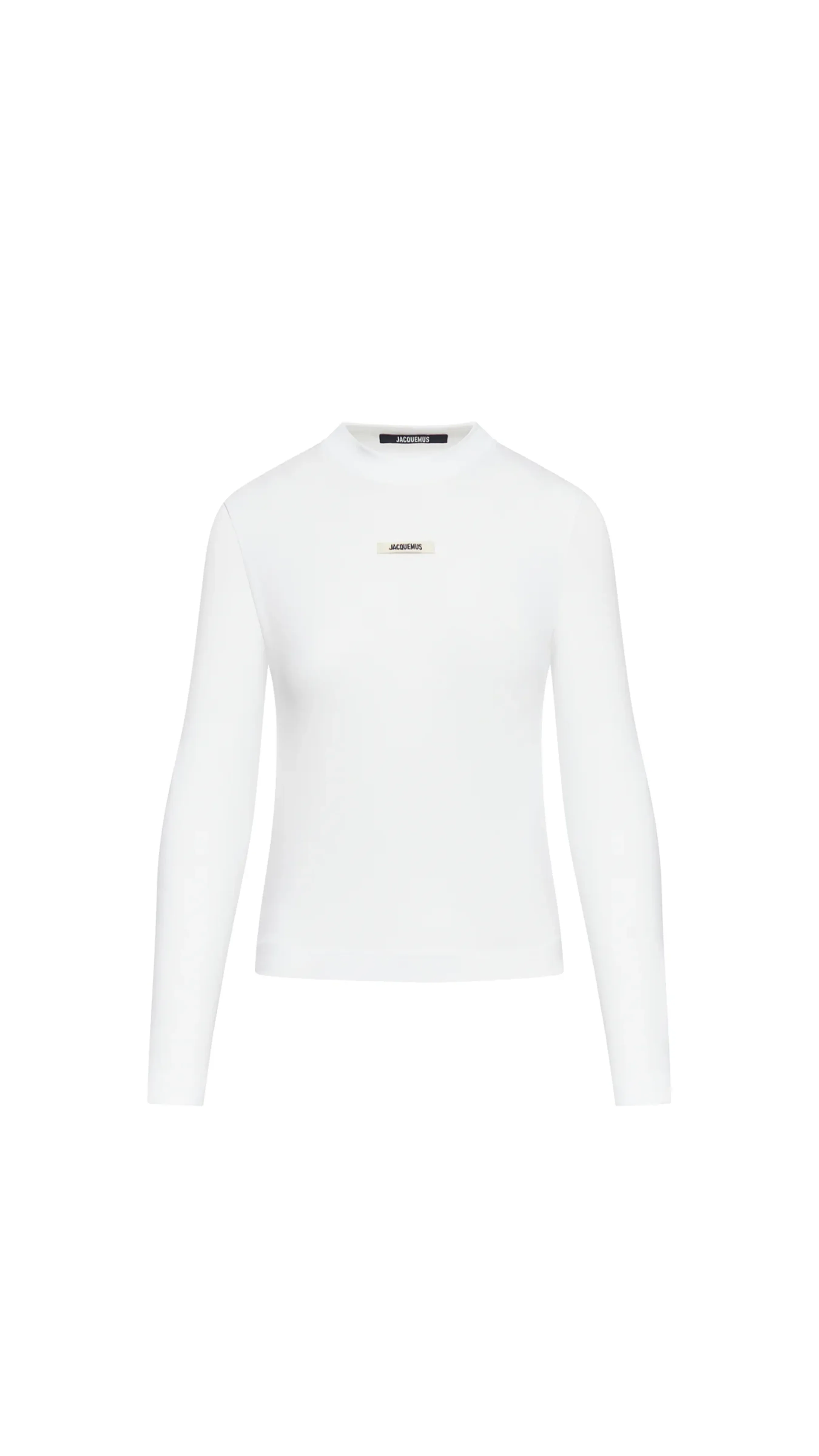 Long-sleeved Gros Grain T-shirt - White