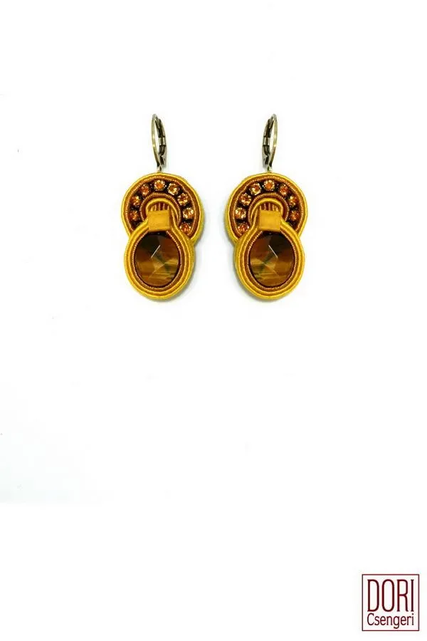 Lucia Tiger's Eye Earrings