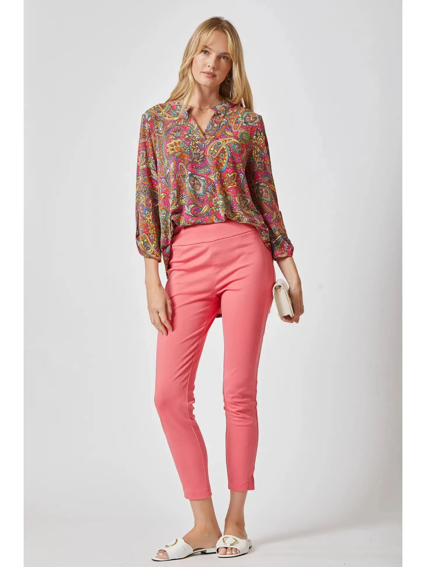 Magic High Waisted Skinny Pant - Spring Strawberry