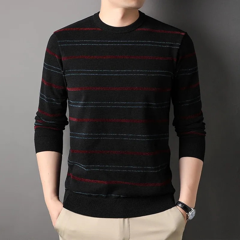 Men's Casual Cashmere Thick Winter Warm Knitted Pullover Sweatshirt