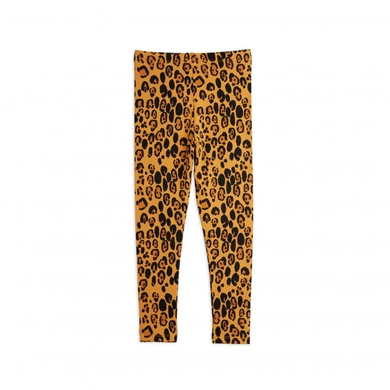 Mini Rodini Basic Leopard Leggings (Beige)