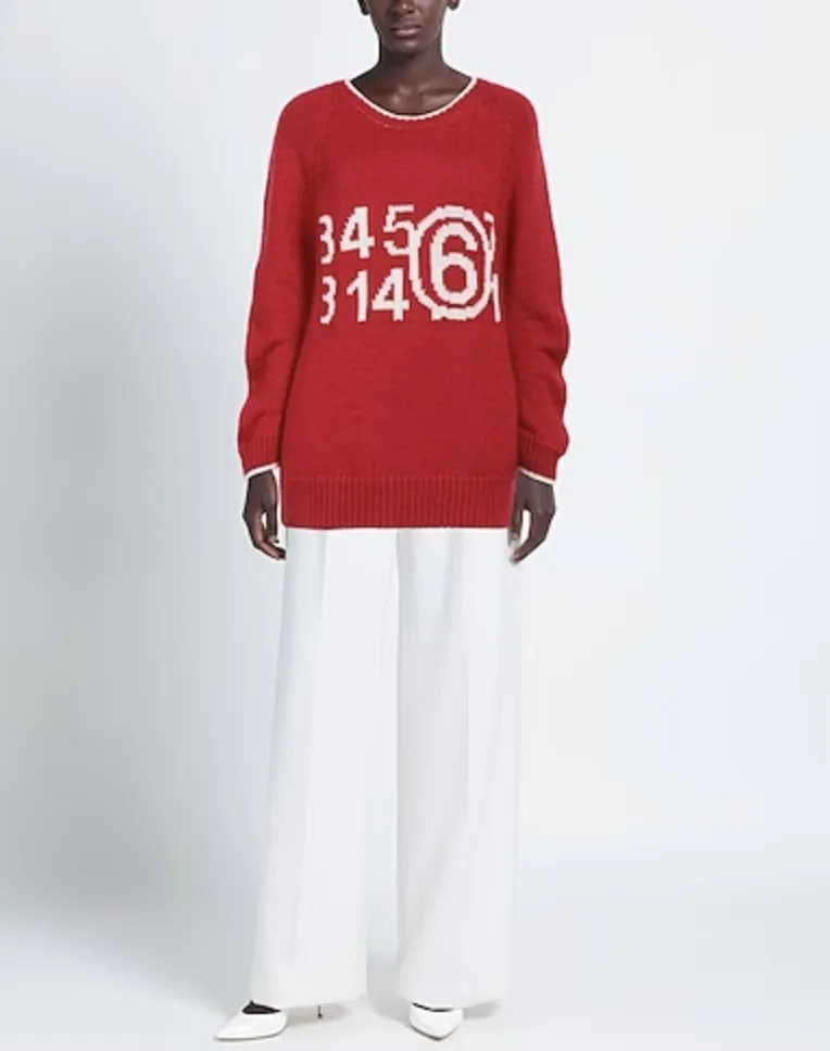 MM6 Maison Margiela  |Casual Style U-Neck Long Sleeves Plain Cotton Logo