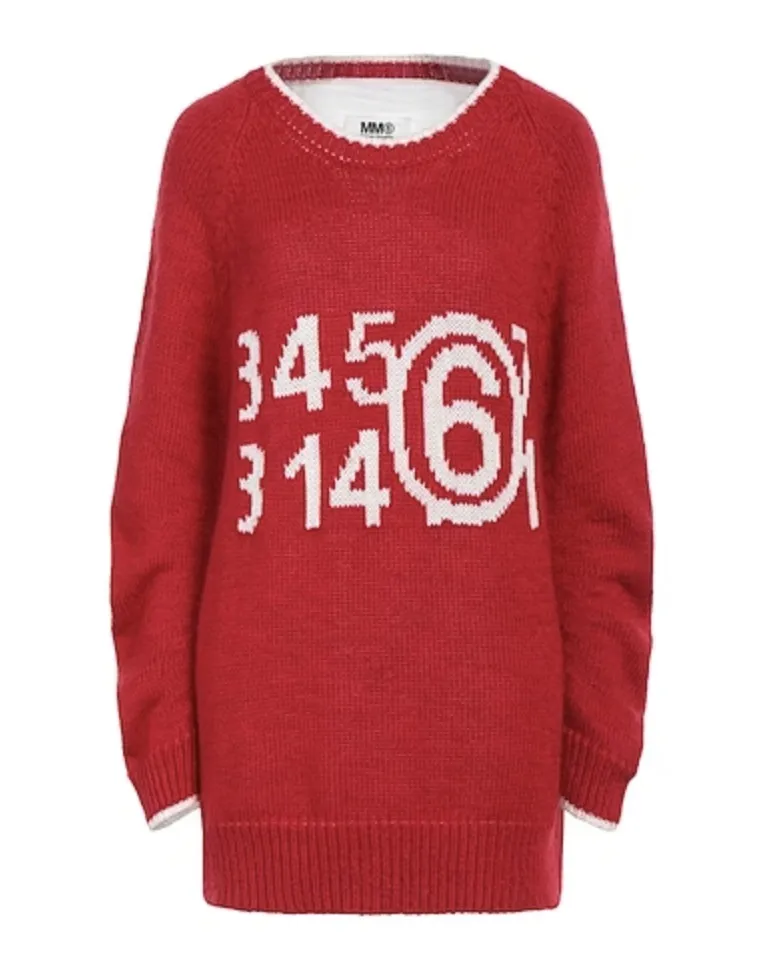 MM6 Maison Margiela  |Casual Style U-Neck Long Sleeves Plain Cotton Logo