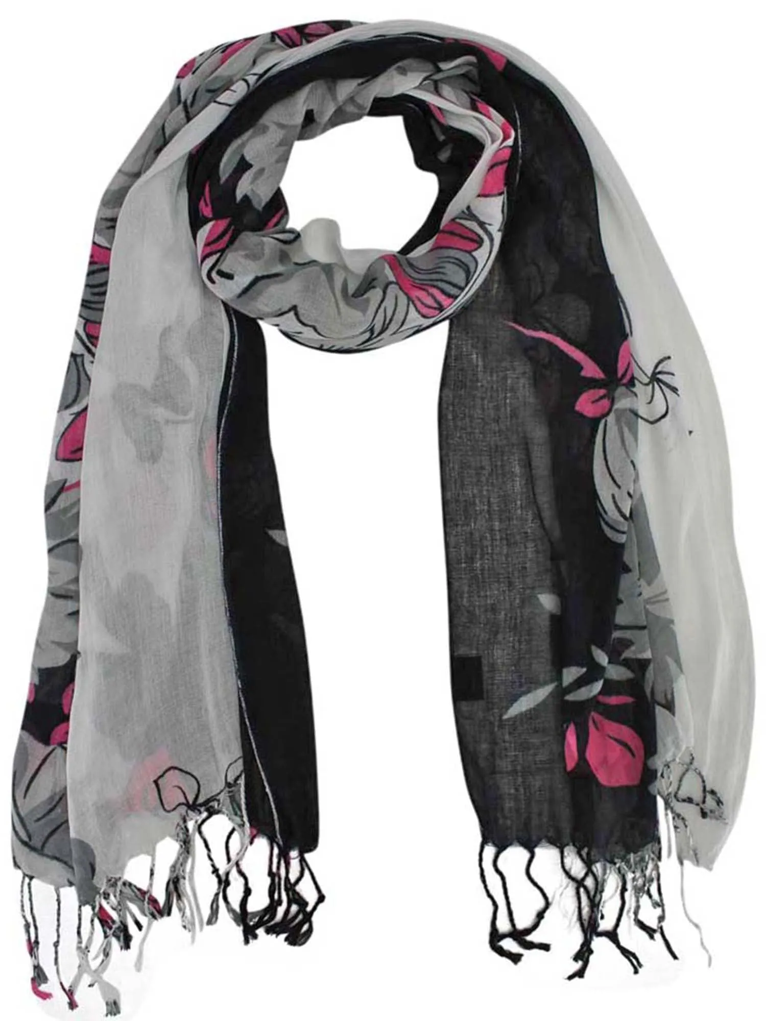 Multicolor Floral Print Scarf