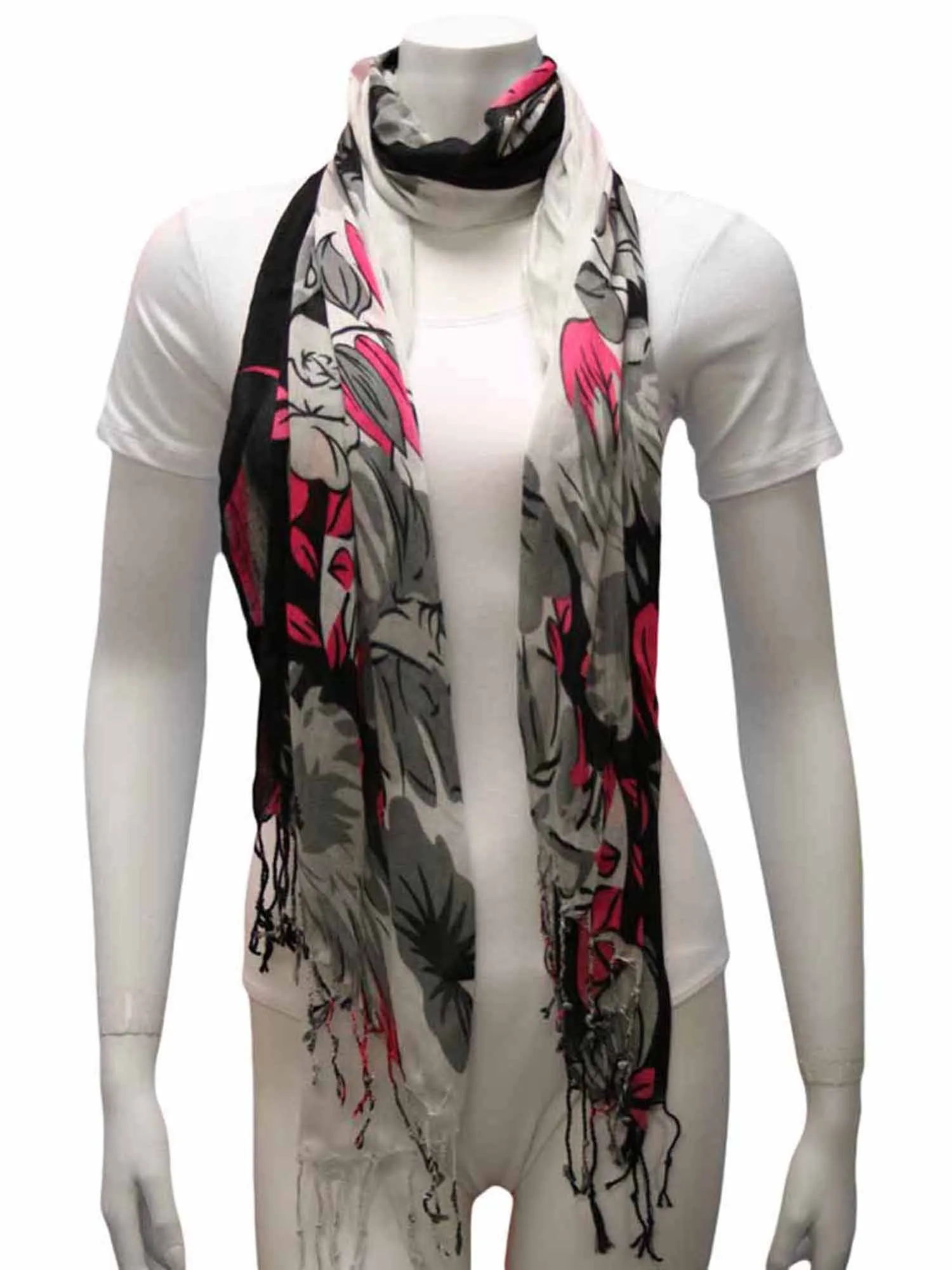 Multicolor Floral Print Scarf