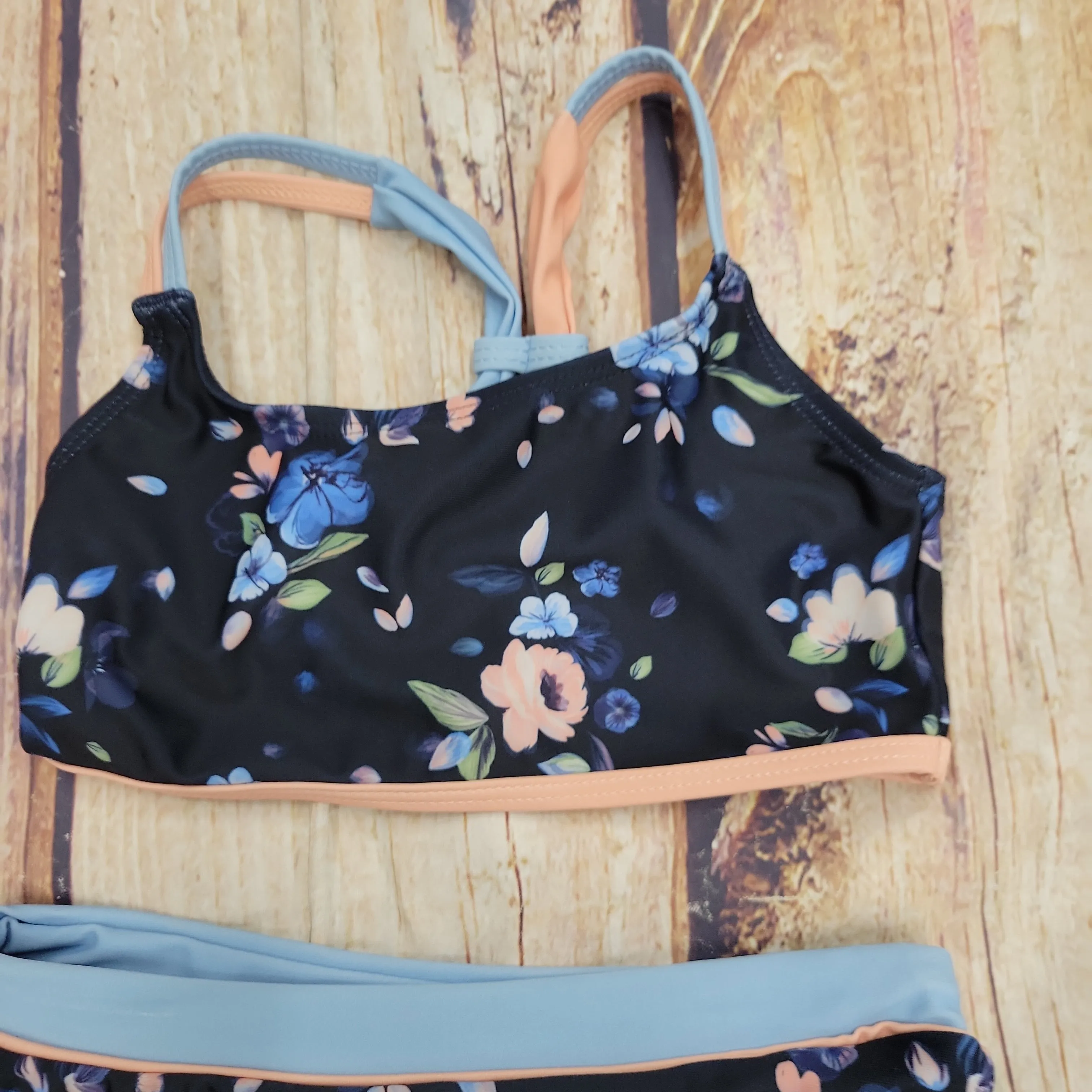 NORUK NAVY FLORAL BIKINI SUIT