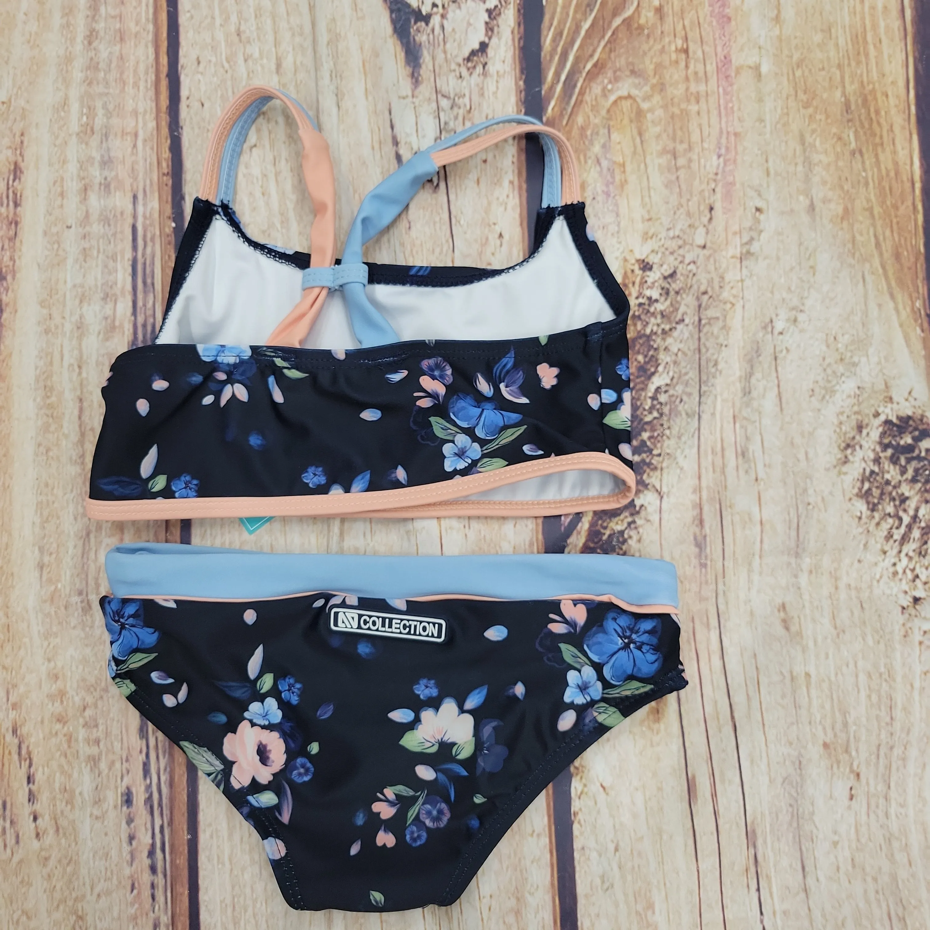 NORUK NAVY FLORAL BIKINI SUIT