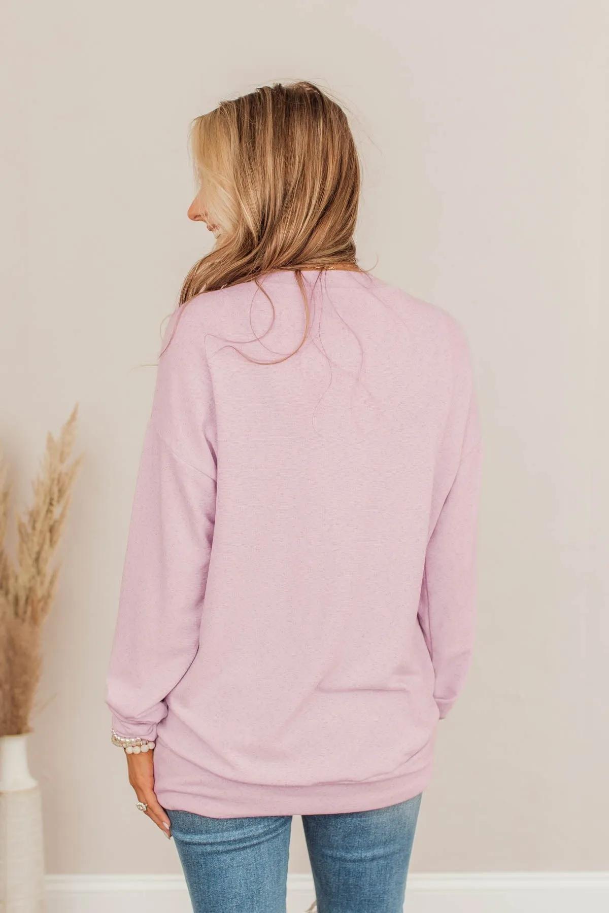 Nothing But Love Long Sleeve Top- Lavender