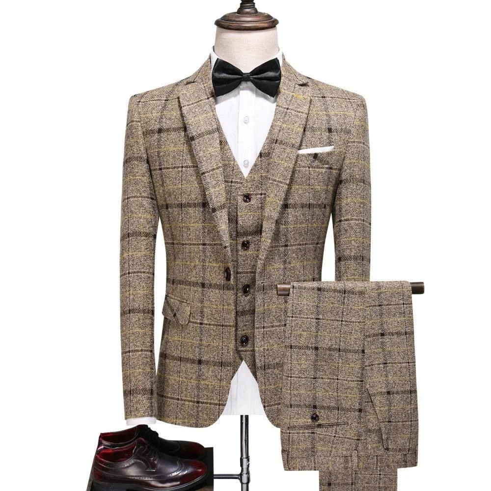 Plaid Suit - Three Piece Suit