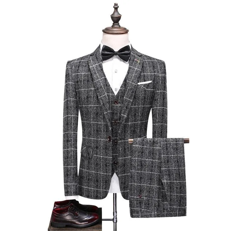 Plaid Suit - Three Piece Suit