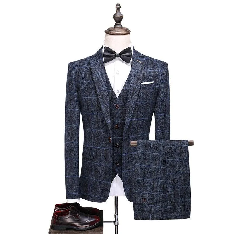 Plaid Suit - Three Piece Suit