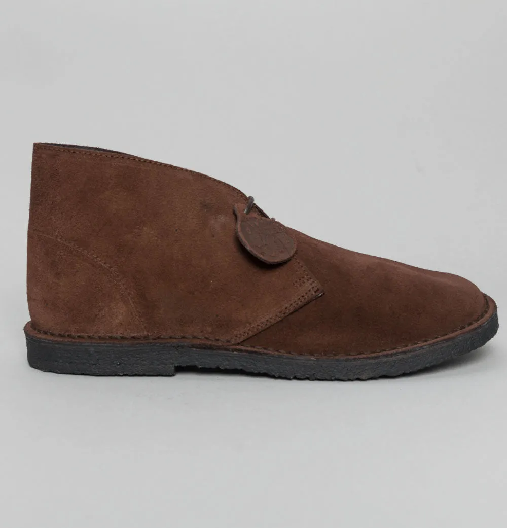 Pretty Green Suede Desert Boots Chocolate