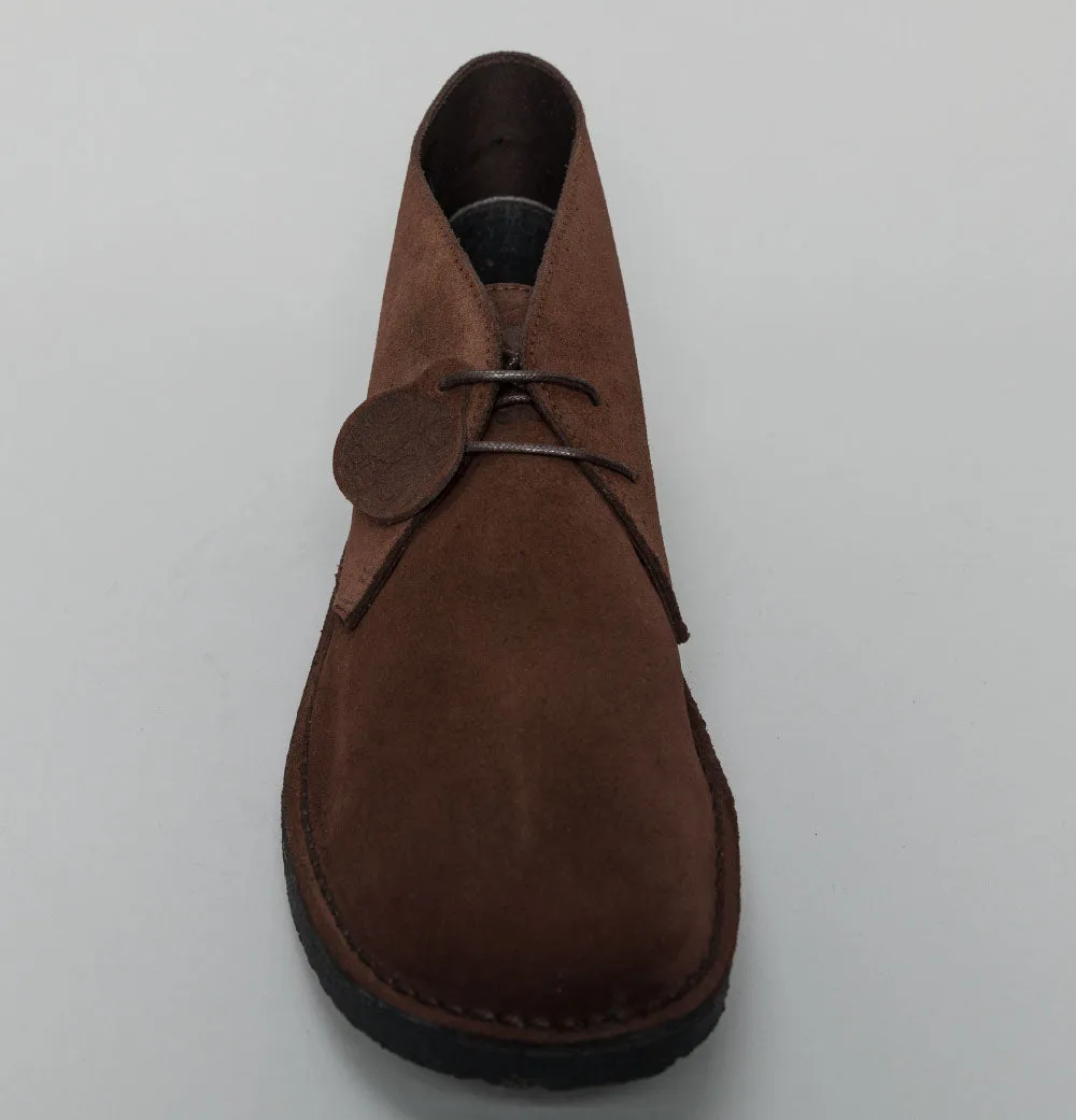 Pretty Green Suede Desert Boots Chocolate