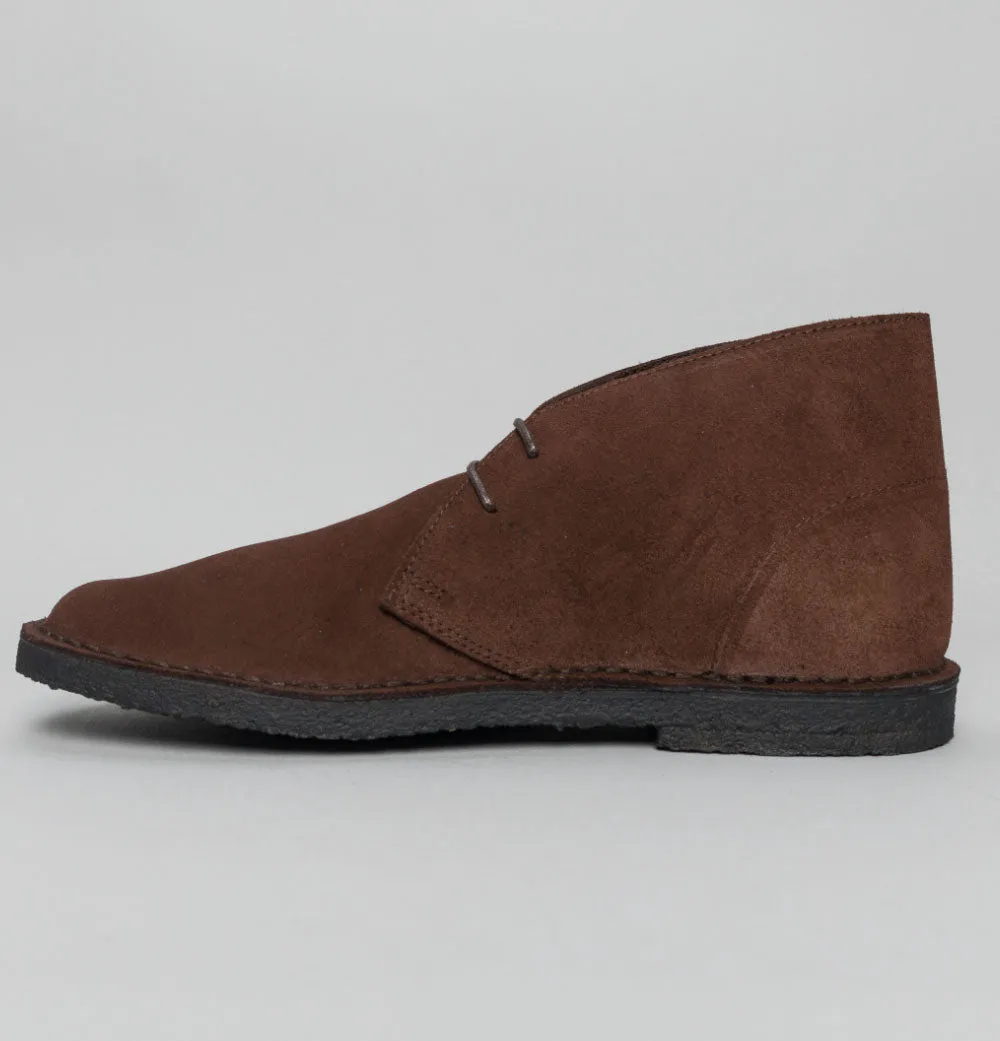 Pretty Green Suede Desert Boots Chocolate