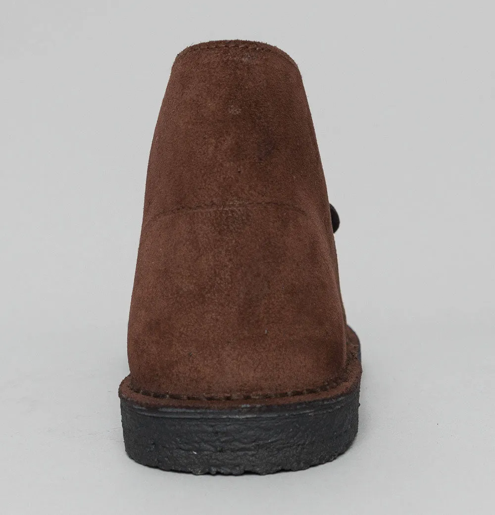 Pretty Green Suede Desert Boots Chocolate