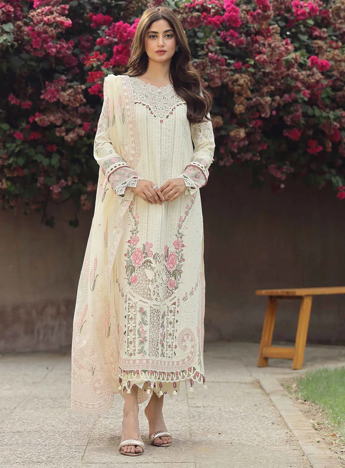 Qalamkar Festive Embroidered Lawn 3 Piece Unstitched Suit QLM24F PS-05 AMAAR