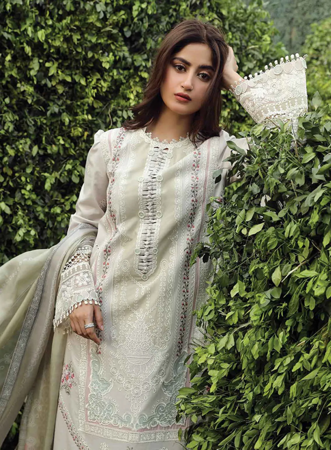 Qalamkar Festive Embroidered Lawn 3 Piece Unstitched Suit QLM24F PS-11 RINNAH