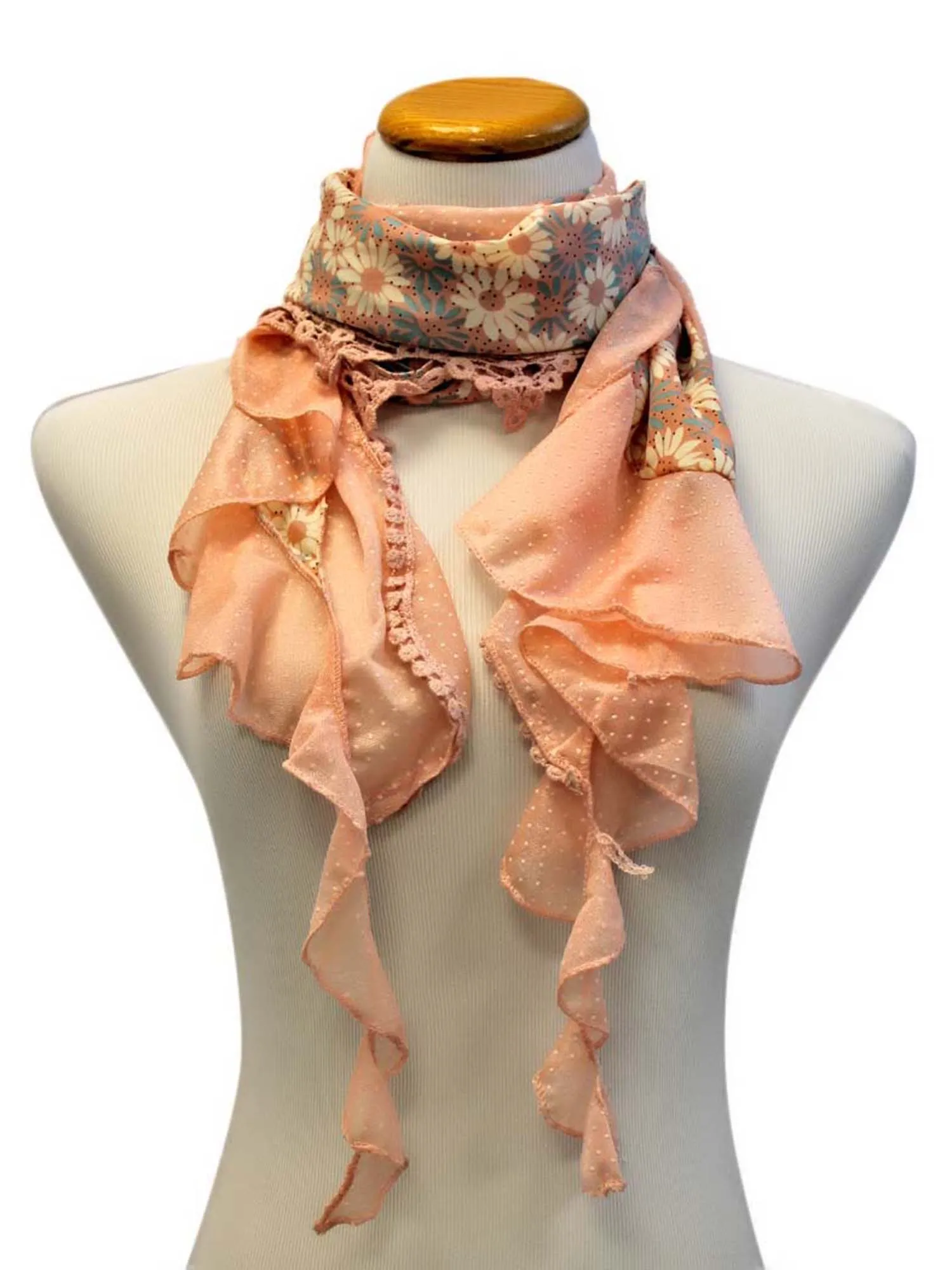 Ruffled Daisy & Dots Scarf