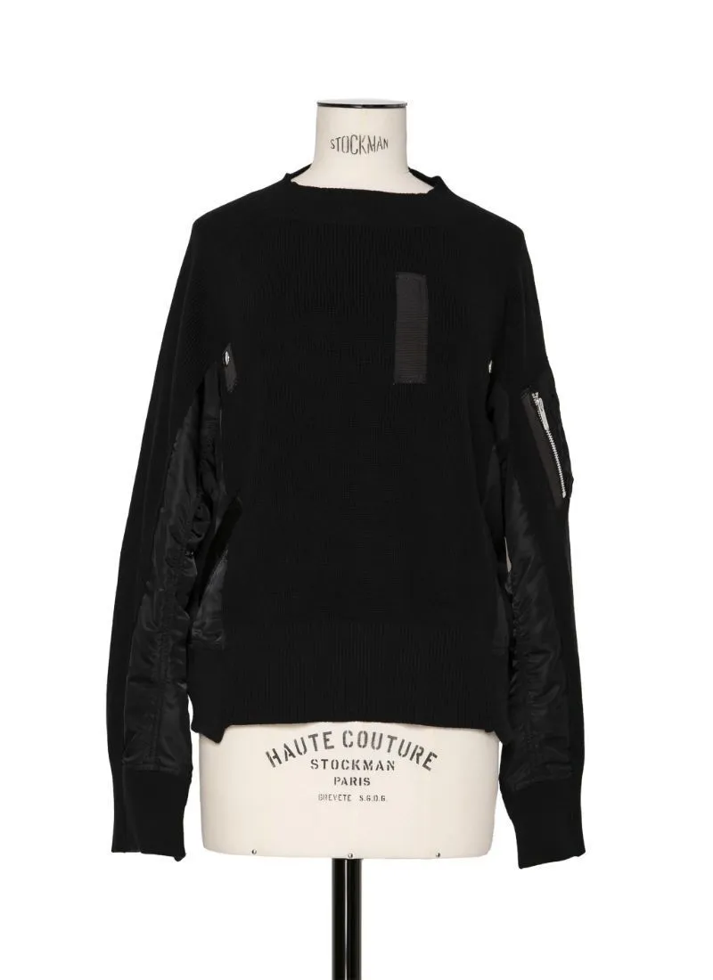 sacai  |Casual Style Nylon Long Sleeves Cotton Elegant Style