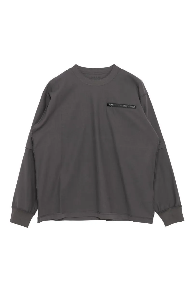 sacai  |Unisex Street Style Long Sleeves Plain Logo Designers Shirts