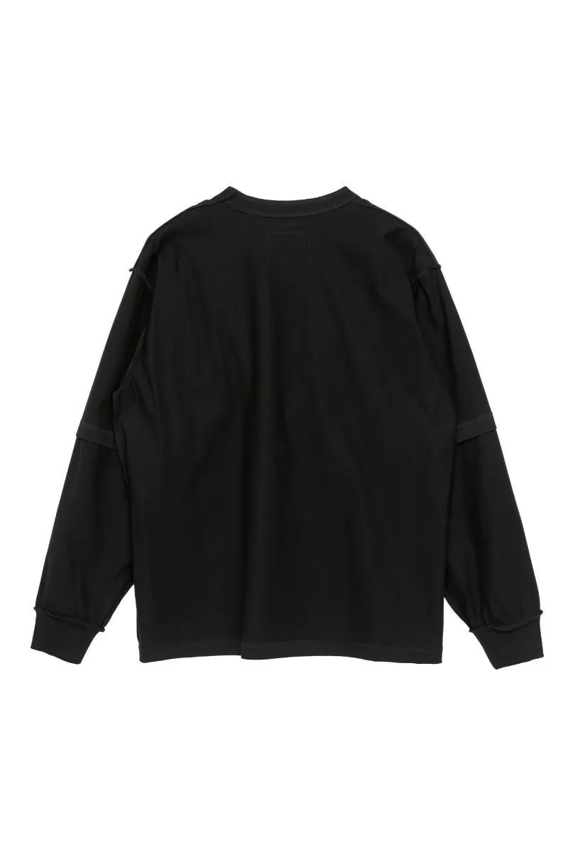 sacai  |Unisex Street Style Long Sleeves Plain Logo Designers Shirts