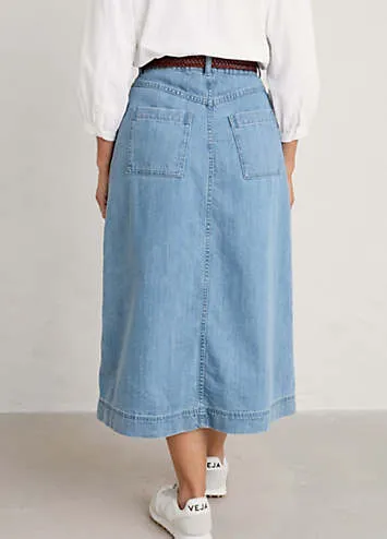 Seasalt Cornwall Blue Bowline Skirt | Grattan