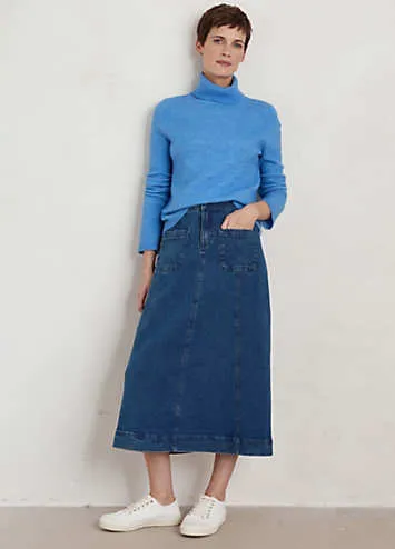 Seasalt Cornwall Blue Dusk Journey Skirt | Grattan