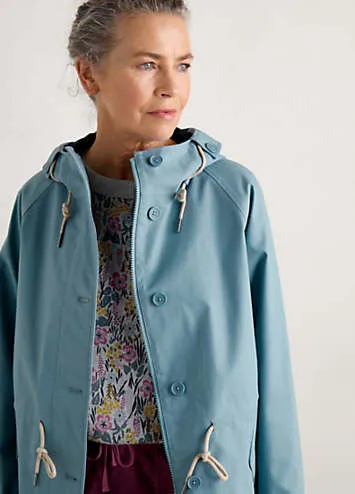 Seasalt Cornwall Blue Fulmar Coat | Grattan