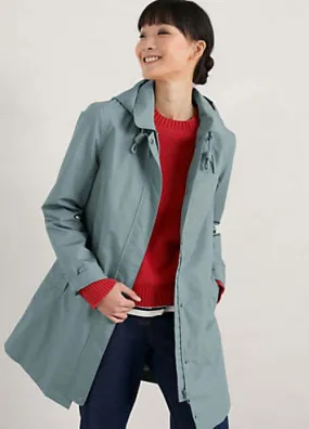 Seasalt Cornwall Cloudburst Mac - Blue | Grattan