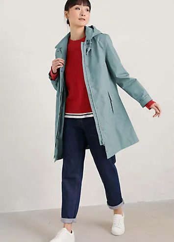 Seasalt Cornwall Cloudburst Mac - Blue | Grattan