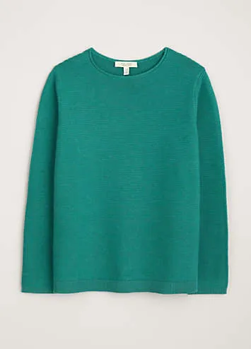 Seasalt Cornwall Green Makers Cotton Jumper | Grattan