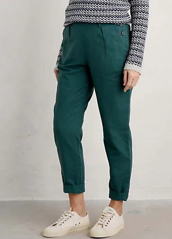 Seasalt Cornwall Green Nanterrow Trousers | Grattan