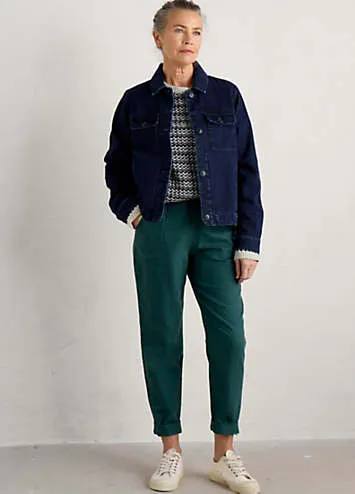 Seasalt Cornwall Green Nanterrow Trousers | Grattan