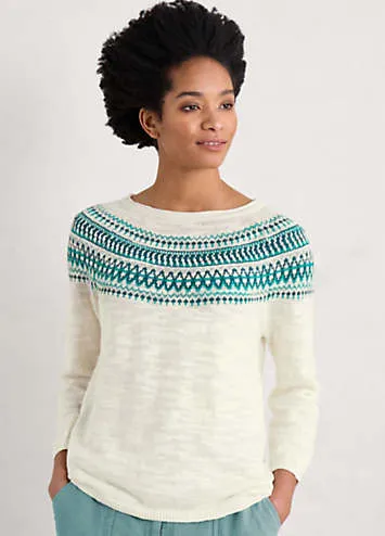 Seasalt Cornwall Green Penvoose Jumper | Grattan